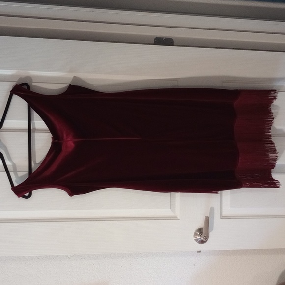 RETHM = RED VELVET MIDI DRESS SZ 2XL - Picture 5 of 7